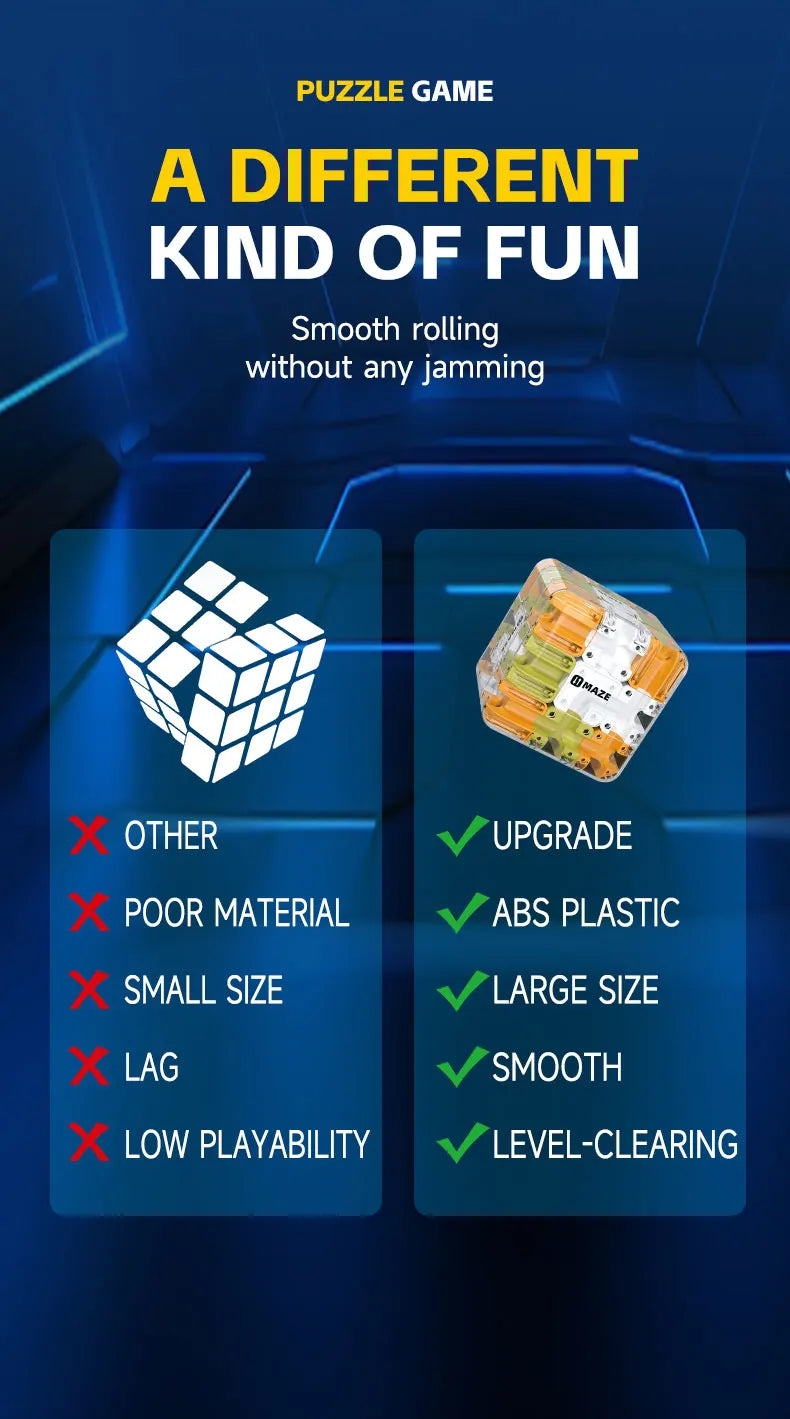 3D Maze Cube Puzzle