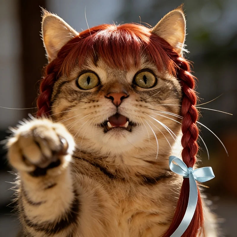 Pet Double Braid Wig