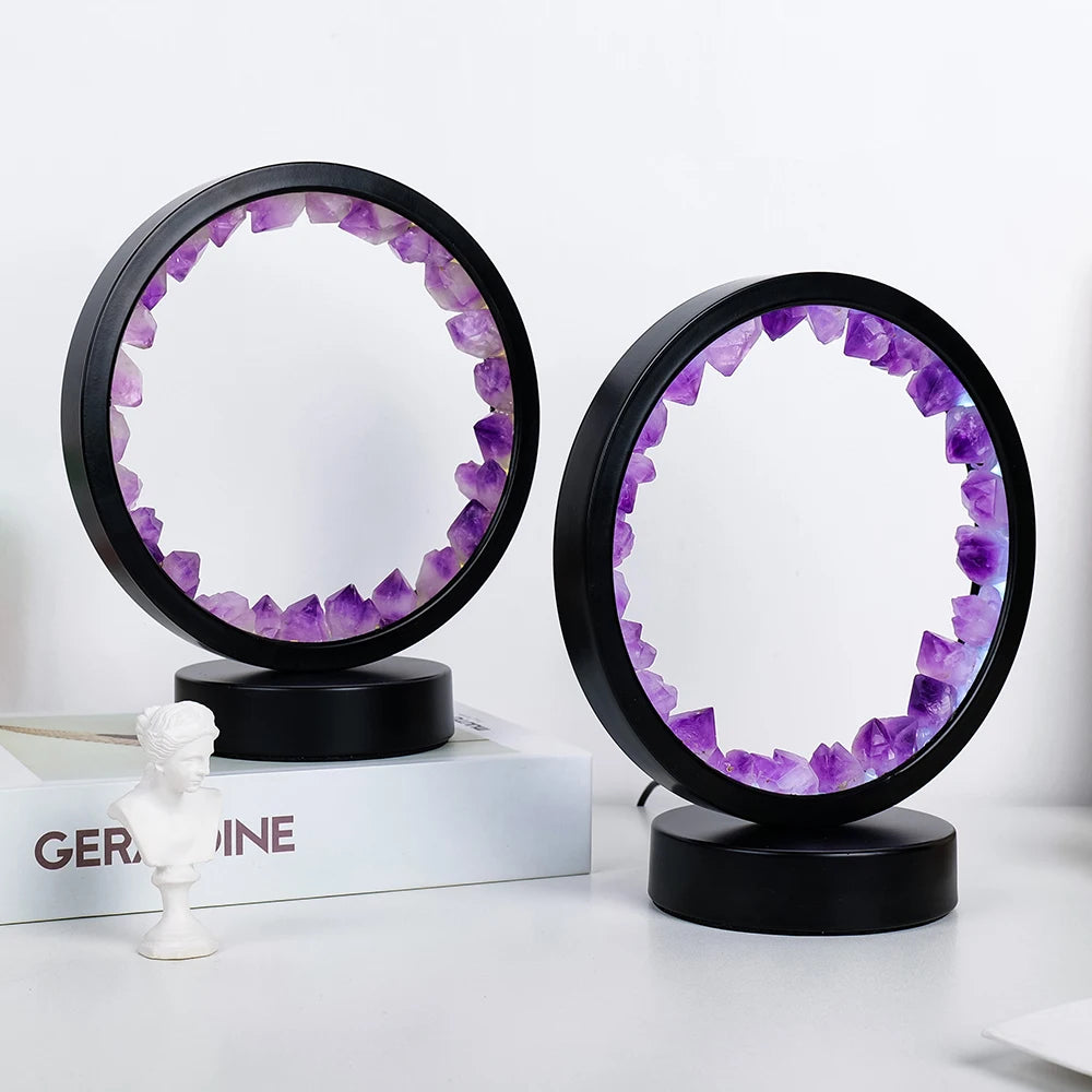 Natural Gemstone Crystal Lamp