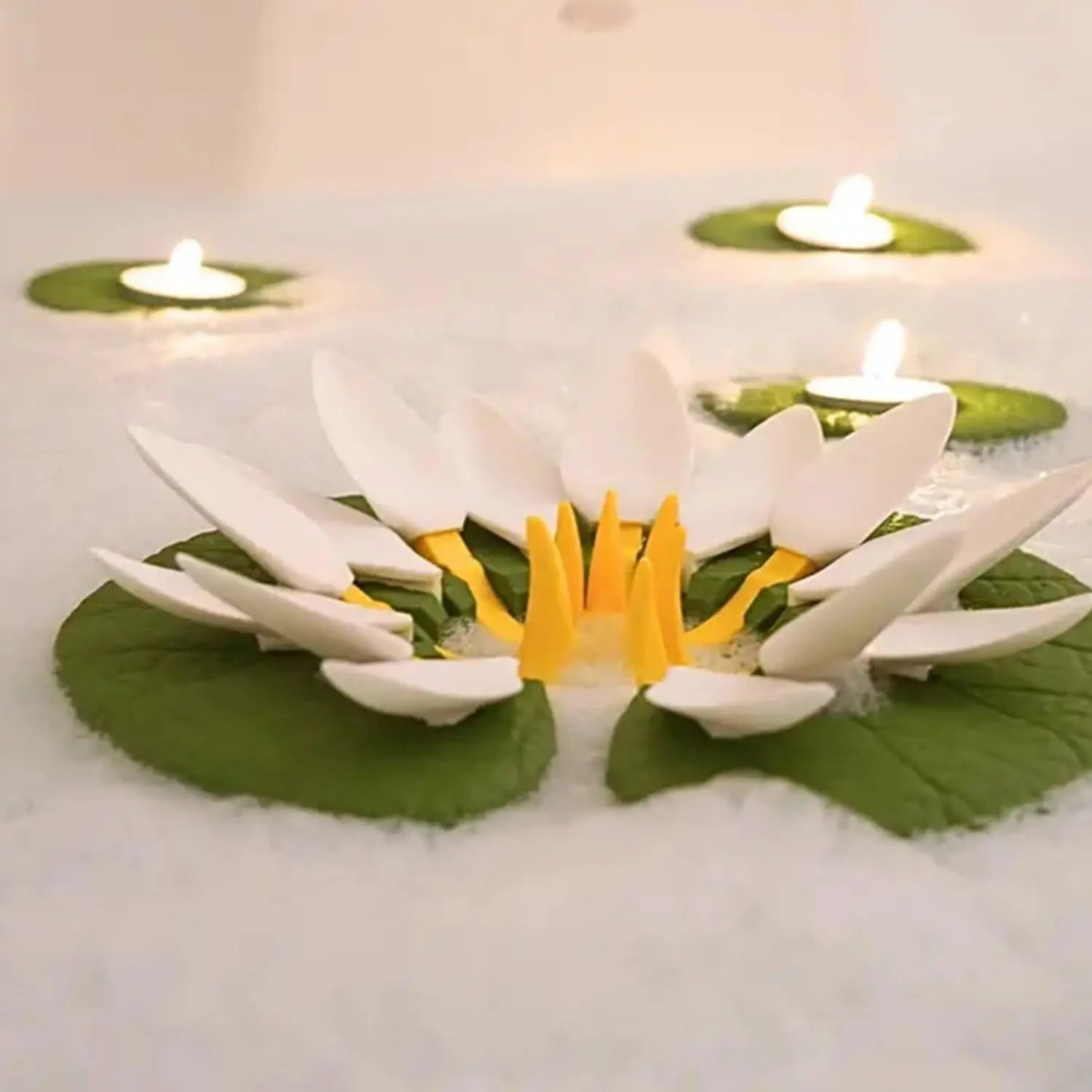 Floating Lotus Candle Holder - 4Pcs