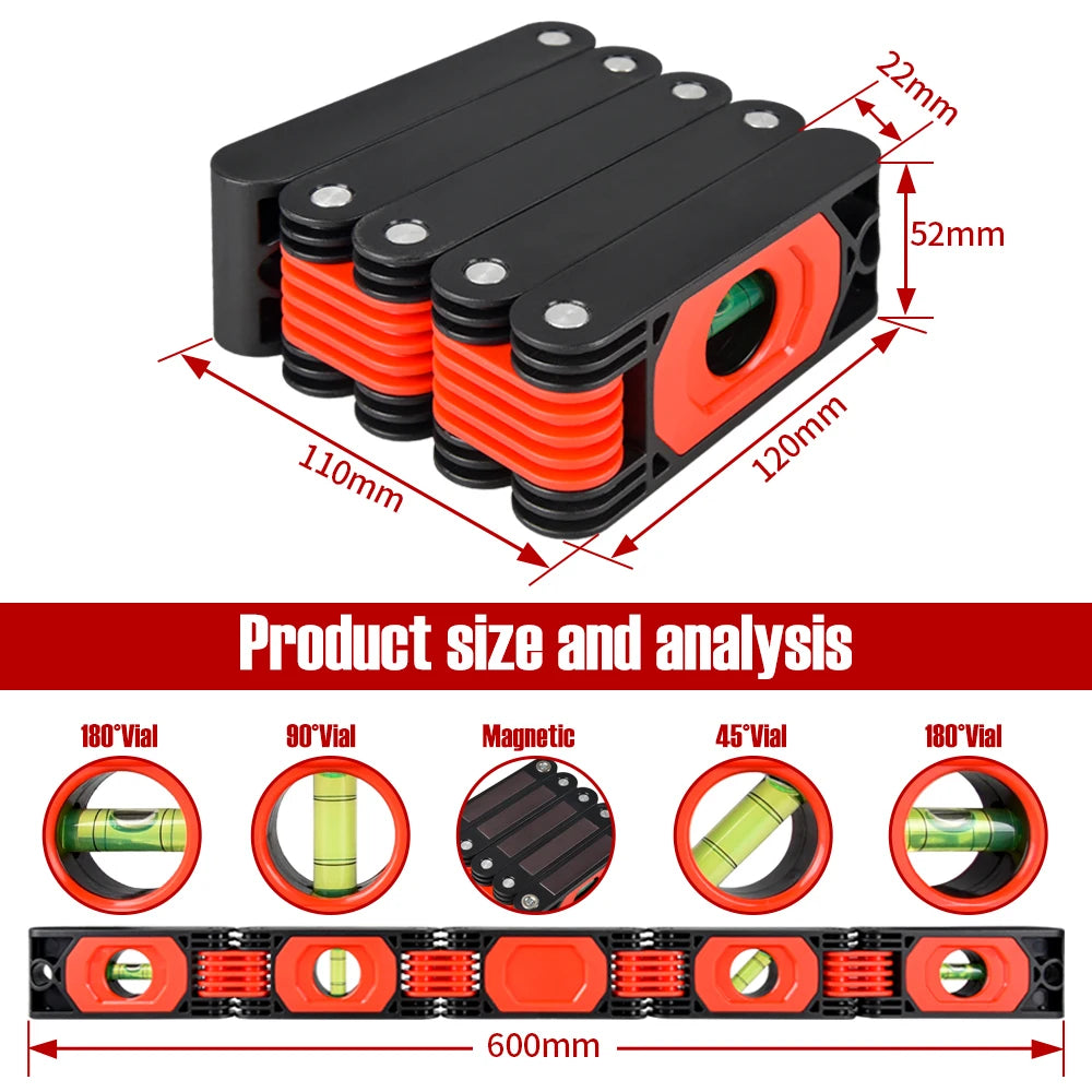 Magnetic Foldable Level Ruler