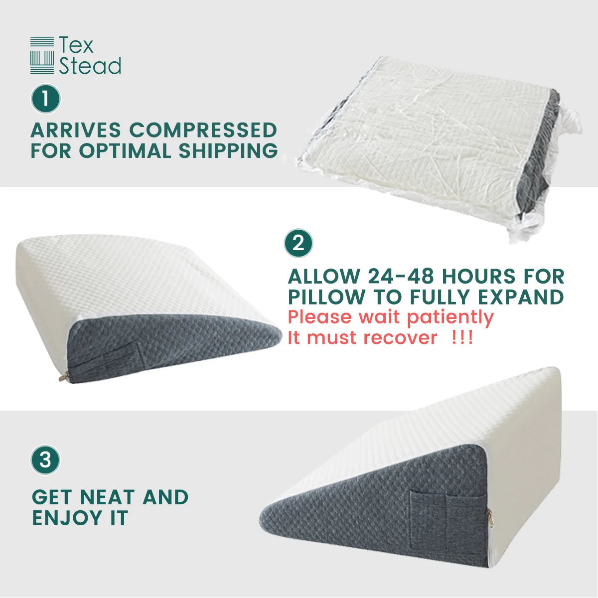 Memory Foam Wedge and Neck Pillow