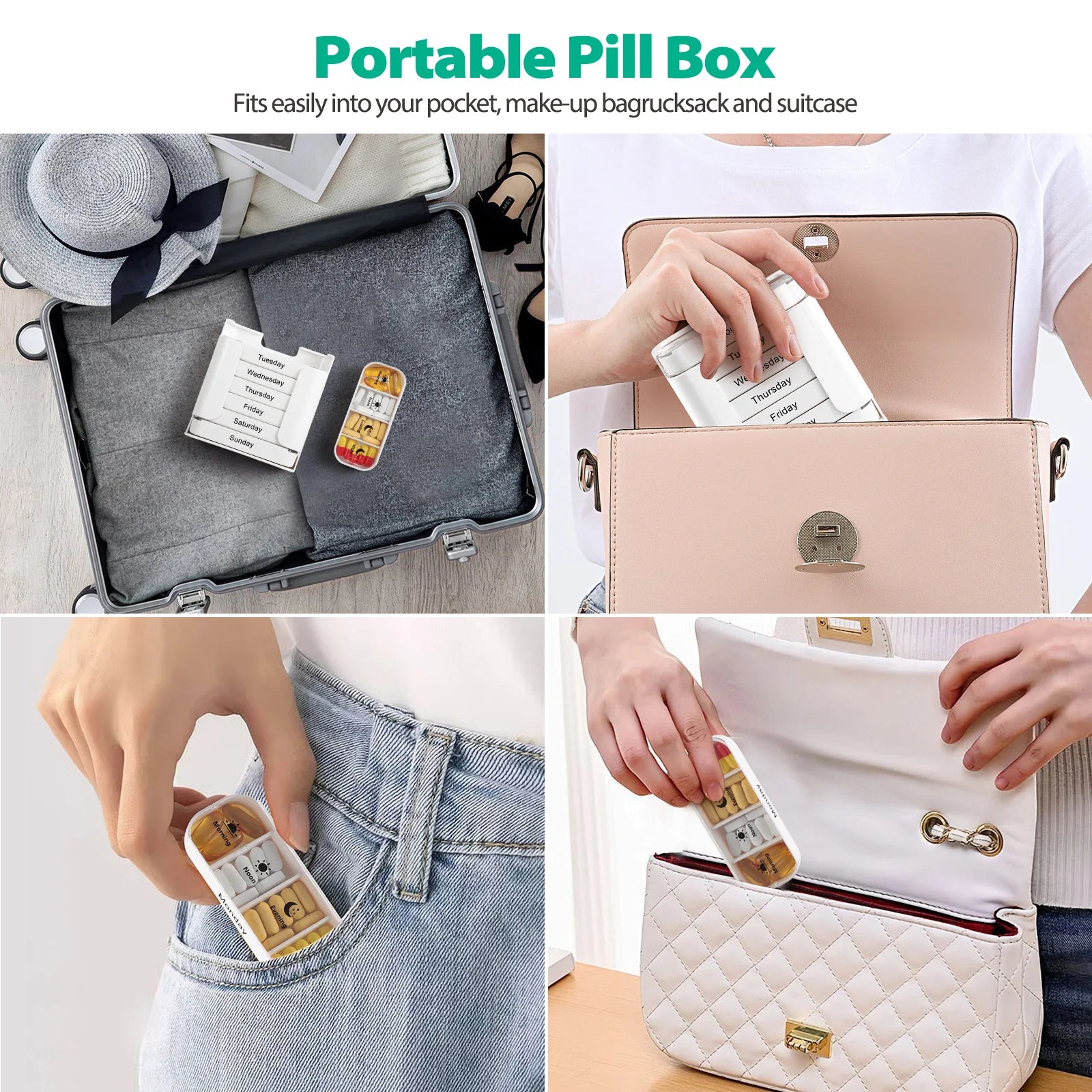 Weekly Pill Organizer Box