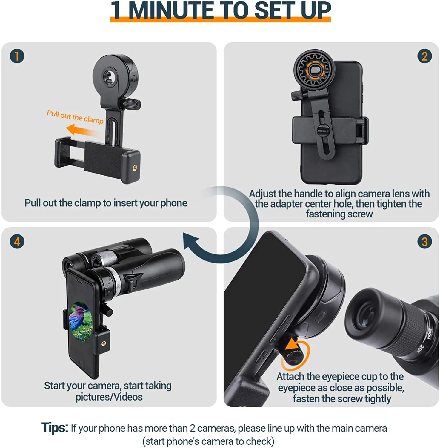 Adjustable Mobile SnapScope Connector Clip