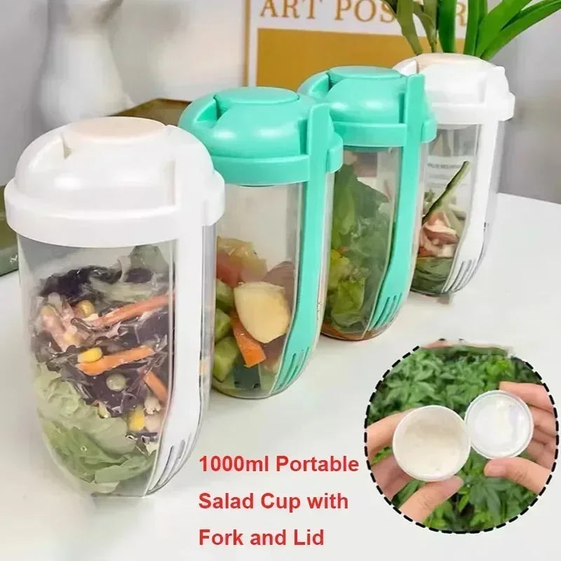 Portable Salad Cup with Fork
