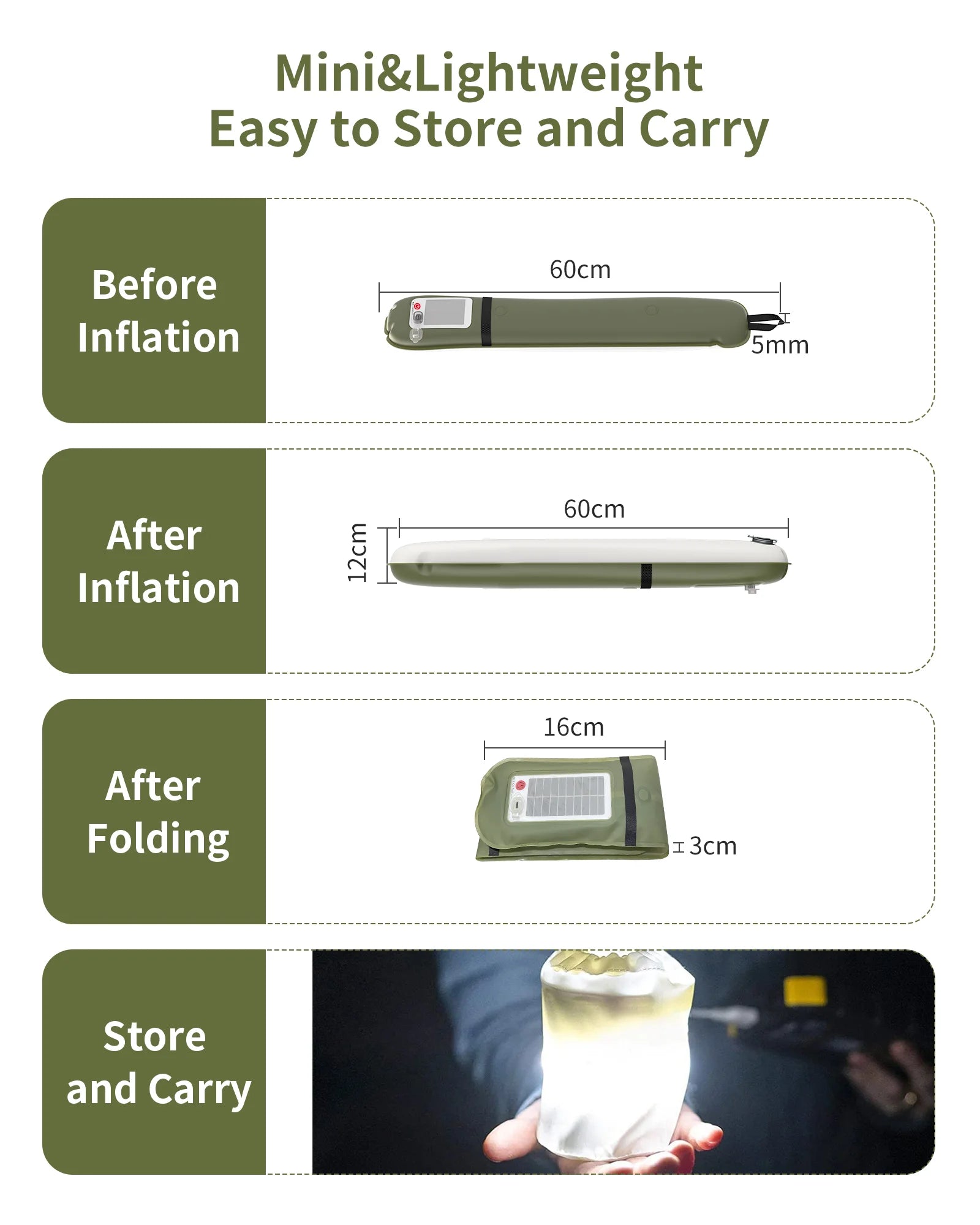 Inflatable Solar LED Camping Light