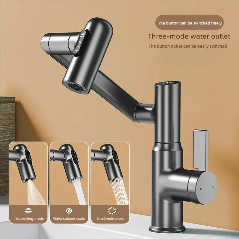 Multifunctional Pullout Wash Basin Faucet