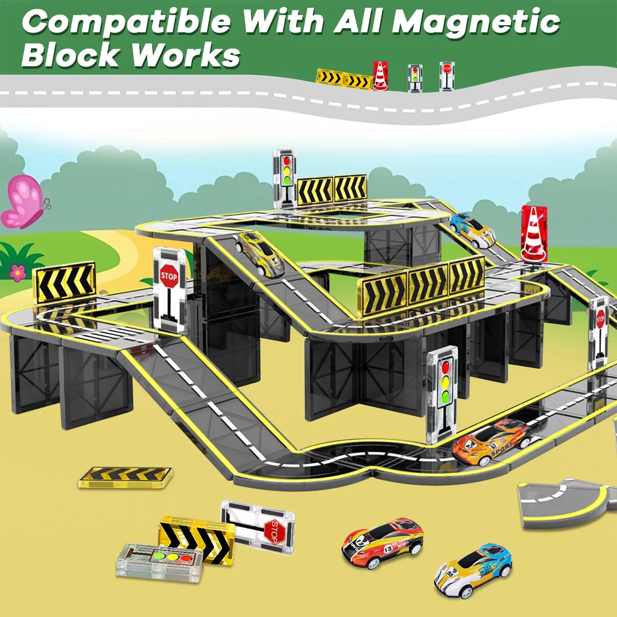 Magnetic Track Construction Kit