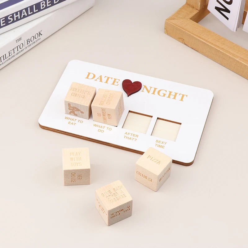 Wooden Date and Night Planner Game