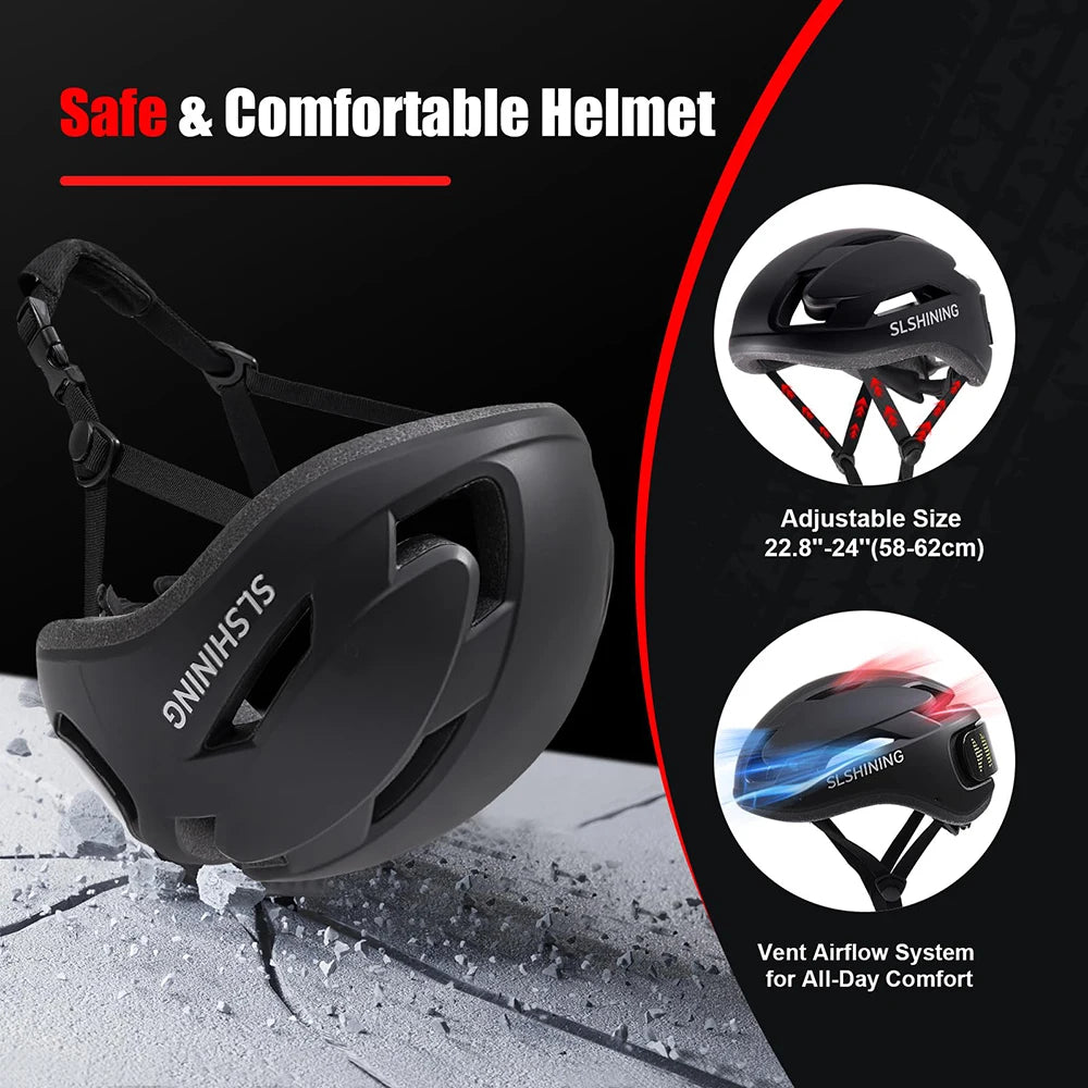 Bike Helmet with LED Display