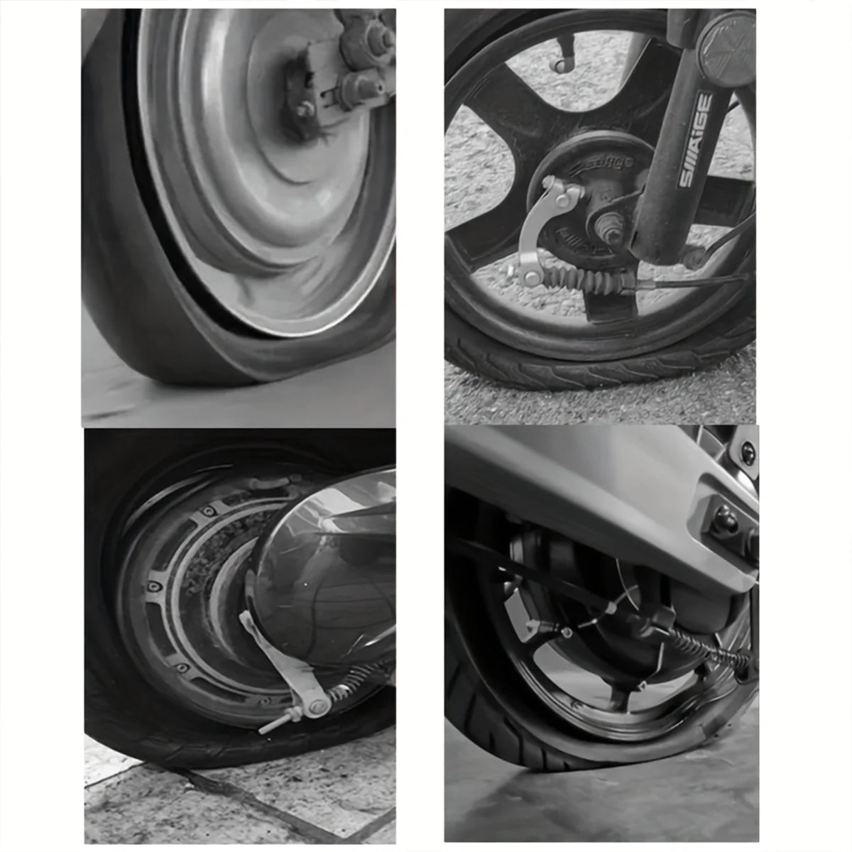 Motorcycle Emergency Tire Moving Tool