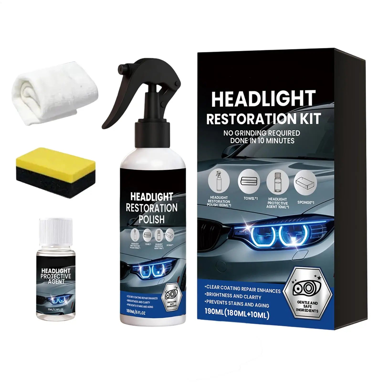 Car Headlights Restoration Kit