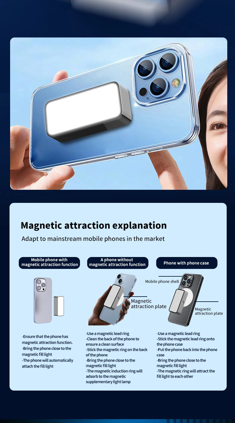 Magnetic Multifunctional Fill Light