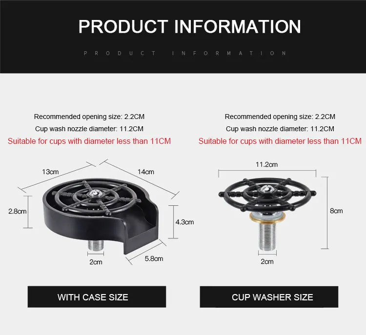 Automatic High Pressure Cup Washer