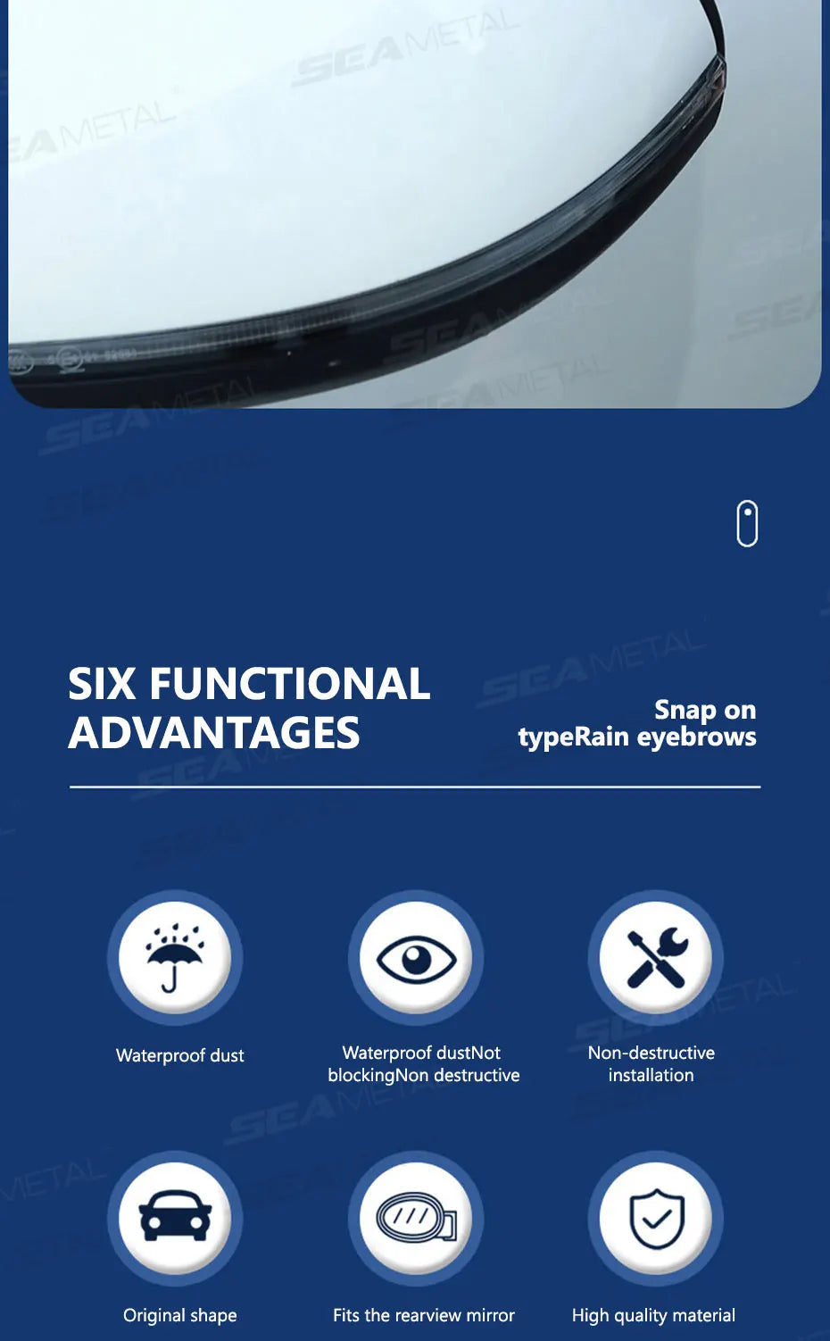 Wide View Car Mirror