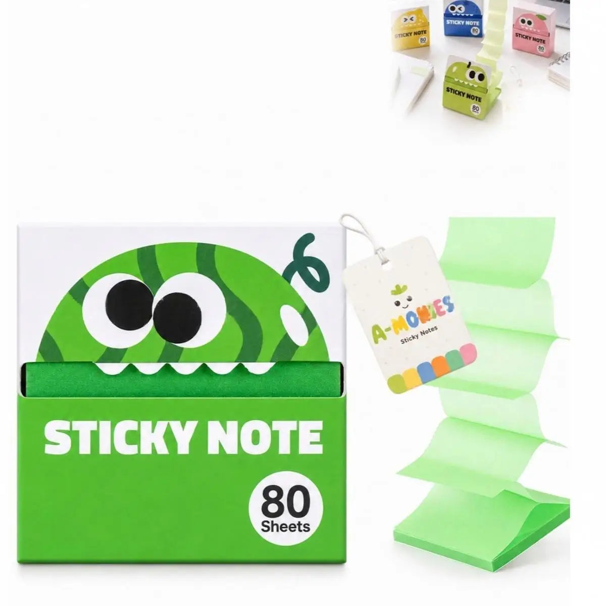 Self-Adhesive Glitter Transparent Sticky Notes