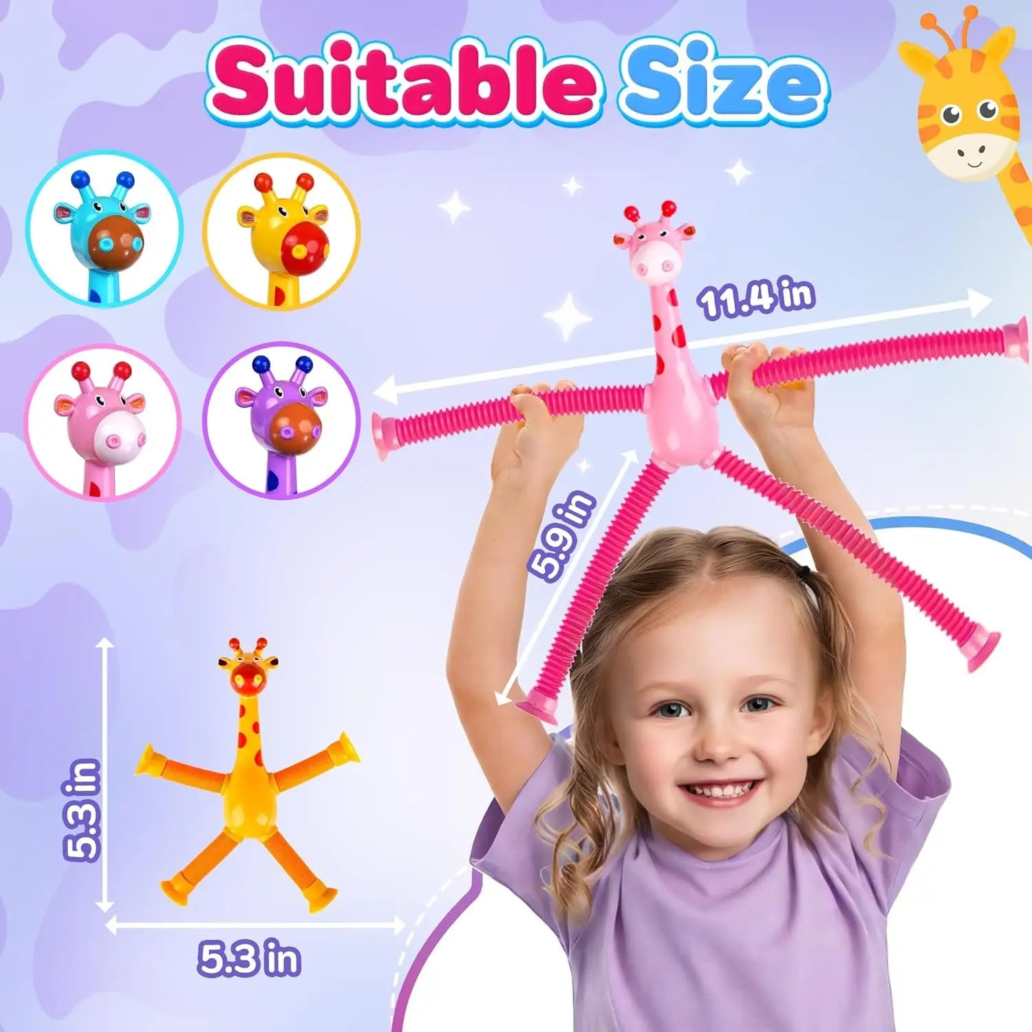 4Pcs Giraffe Sensory Toy