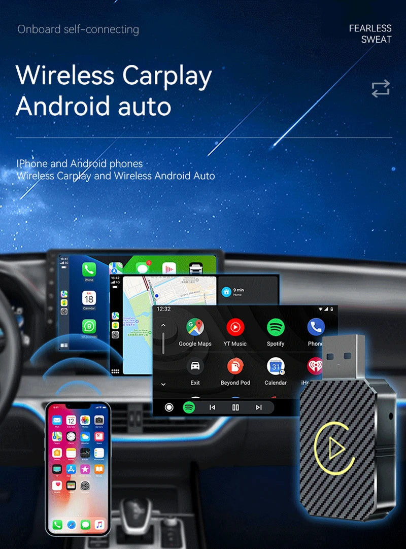 2 in 1 USB Mini Wireless CarPlay