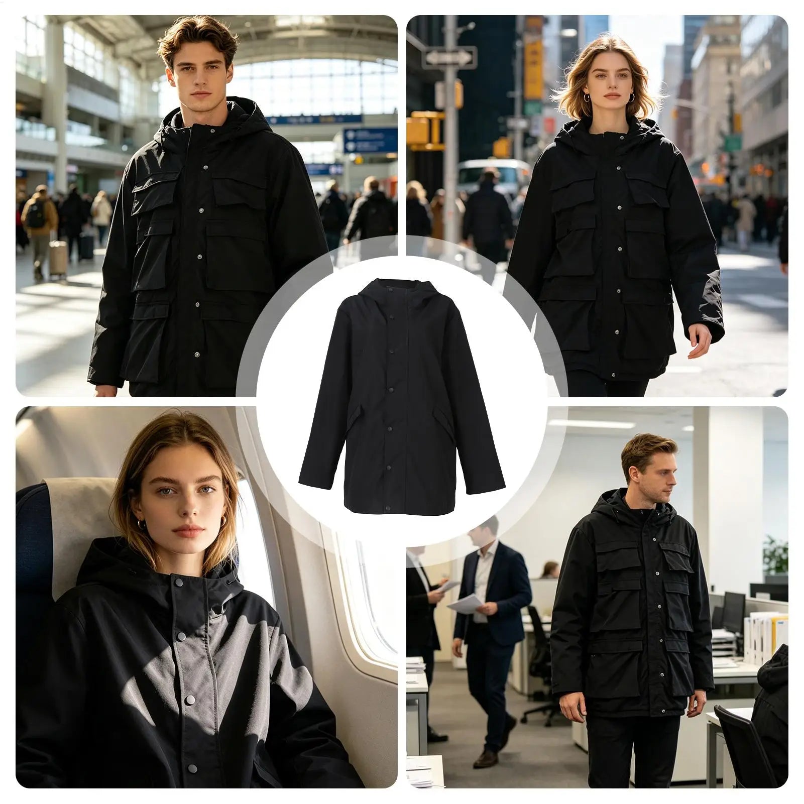 Travel Jacket With Hidden Pockets
