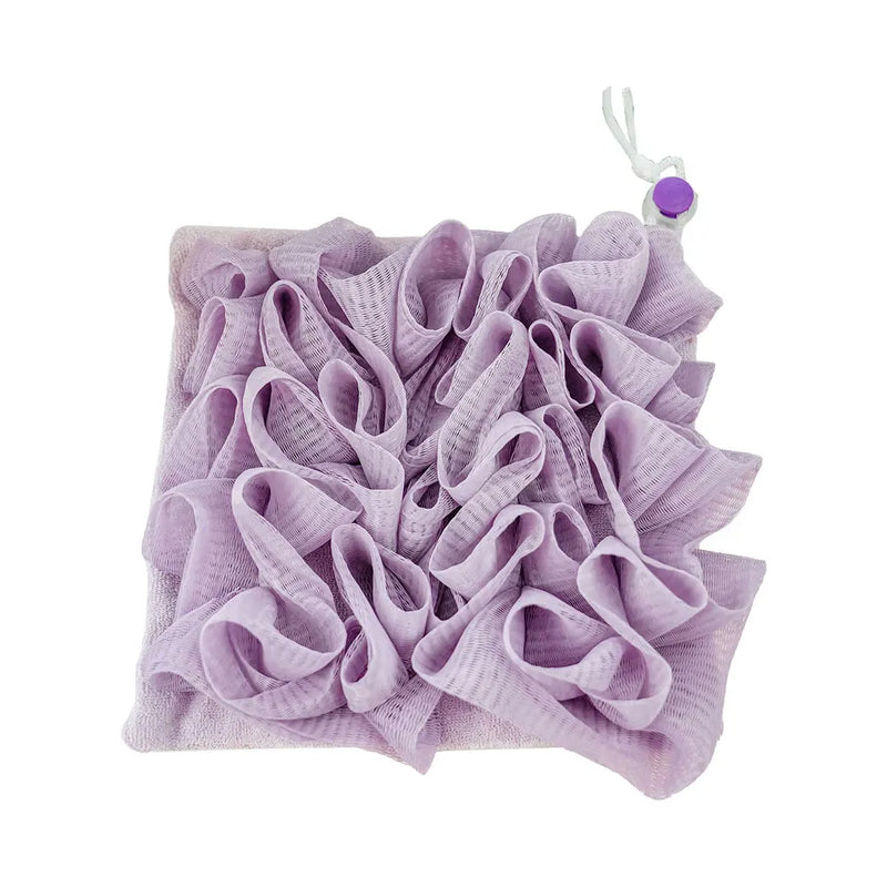 2-In-1 Exfoliating Mesh Shower Sponge