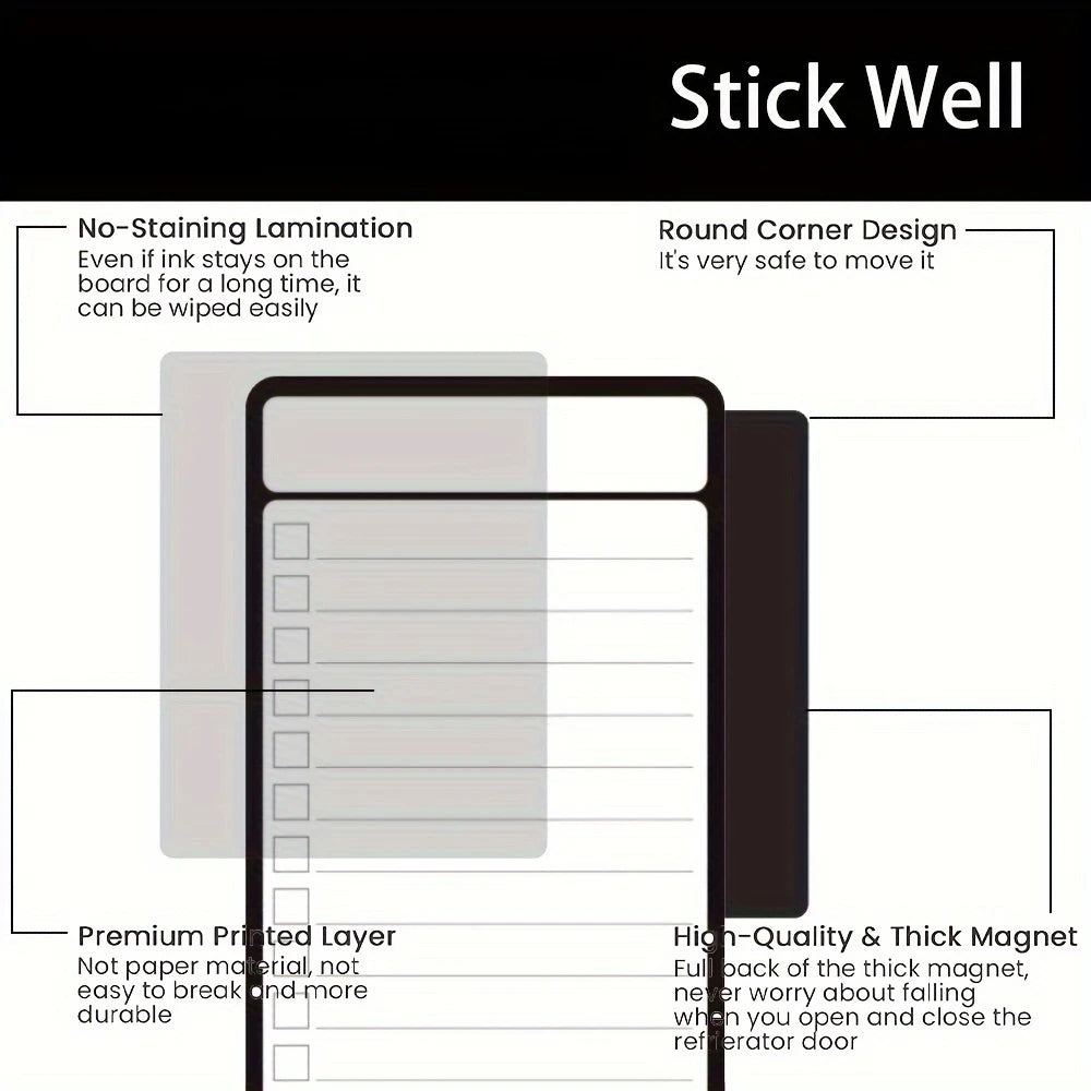 Multifunctional Magnetic Checklist Planner