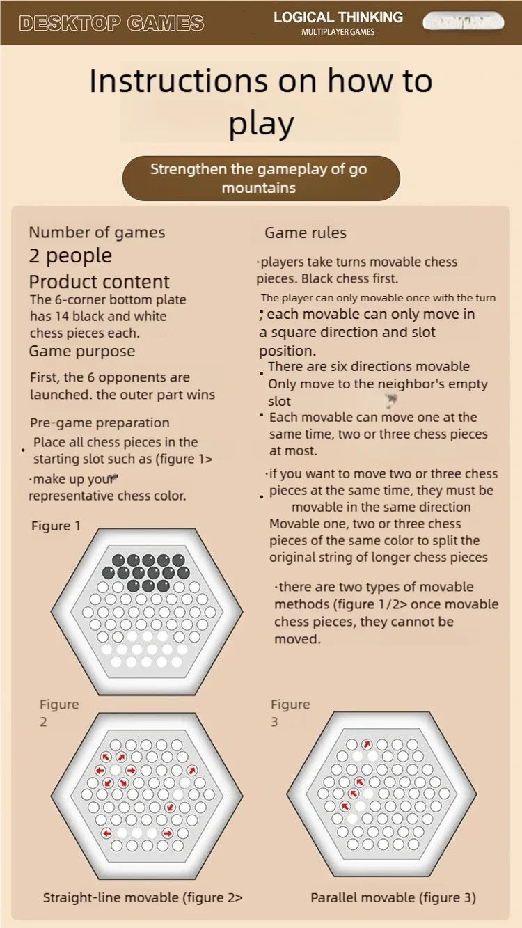 Classic Marble Strategy Board Game