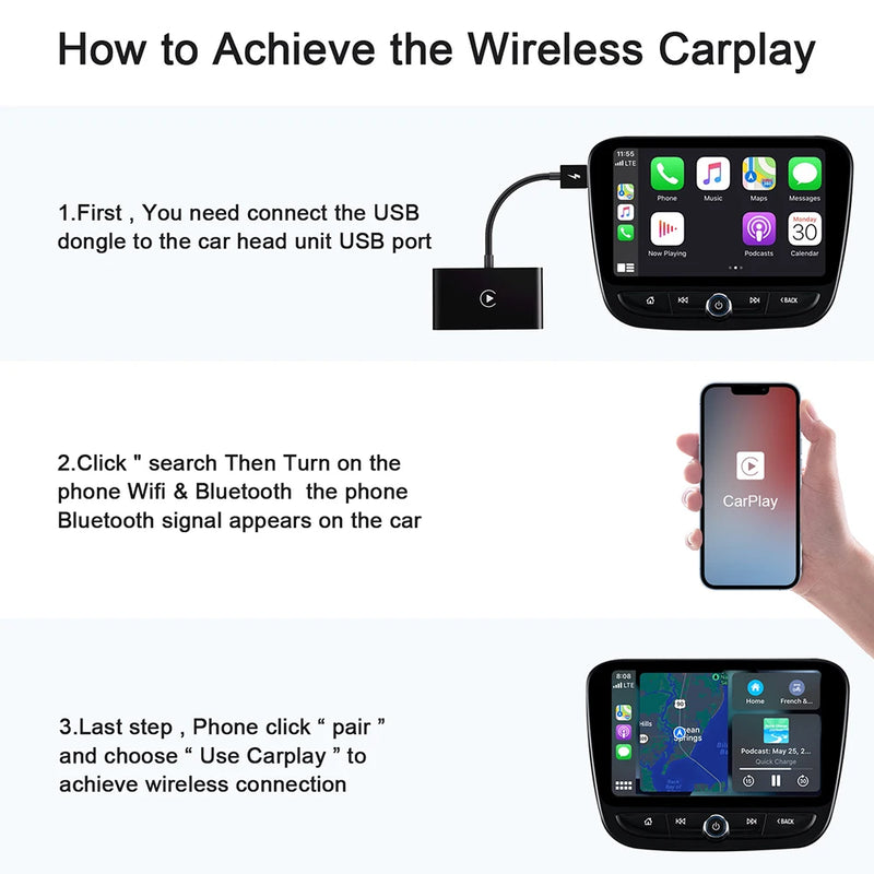 USB Wireless CarPlay Adapter