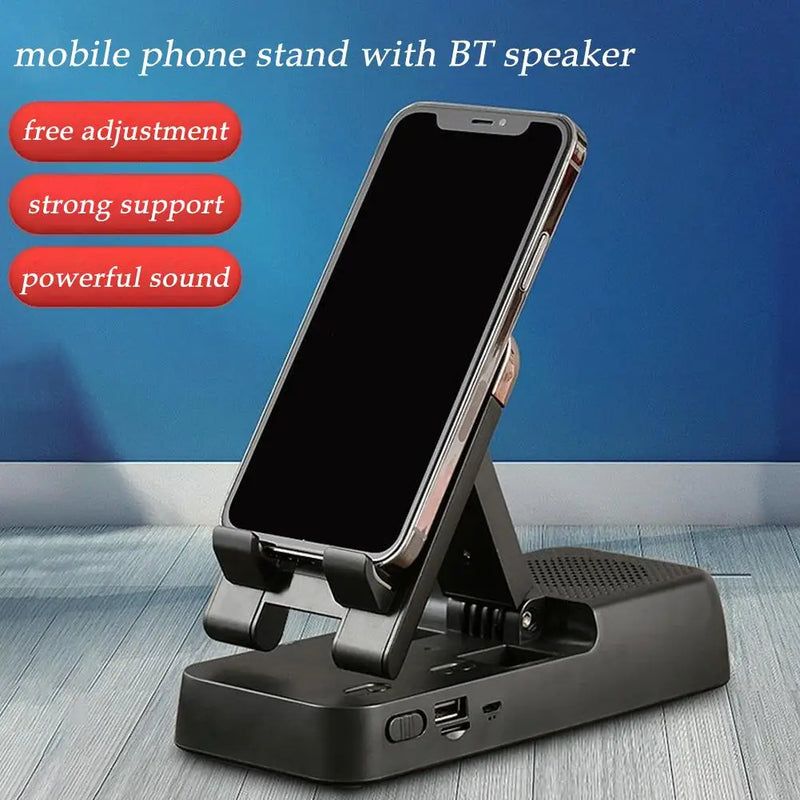 2 in 1 Mobile Holder Bluetooth Speaker