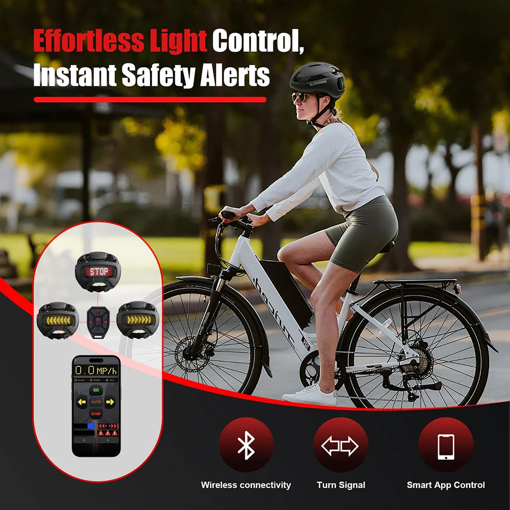 Bike Helmet with LED Display