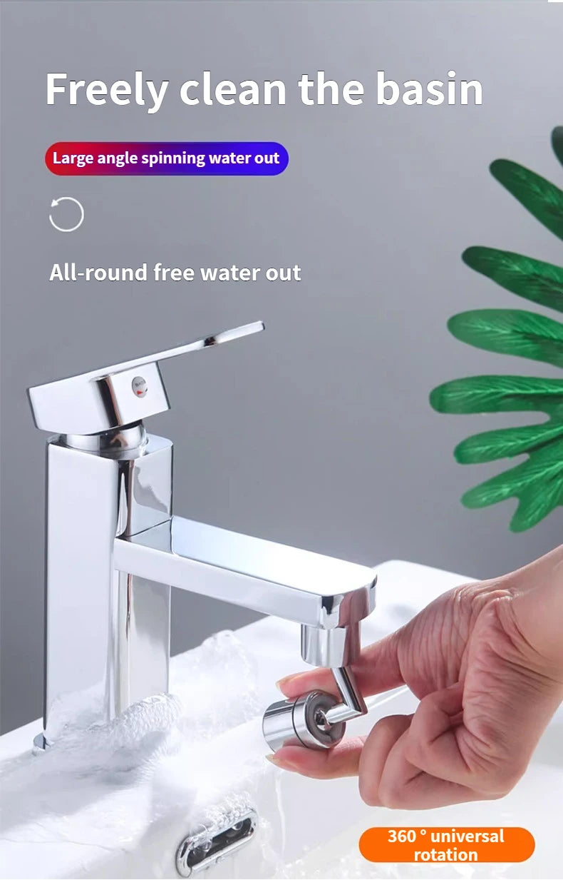 360° Rotatable Anti-Splash Faucet Sprayer