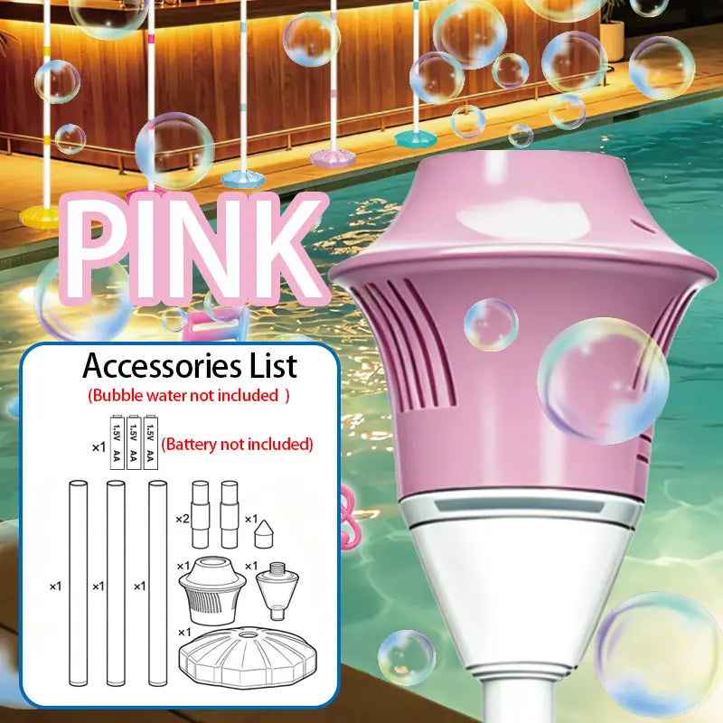 Outdoor Bubble Machine with Lights & Music