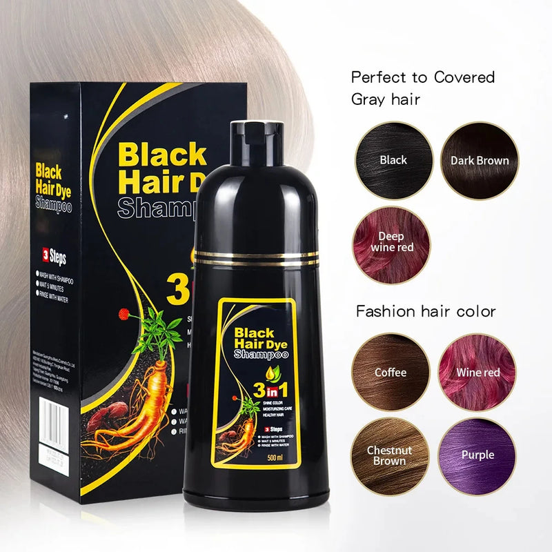 Natural Instant Hair Dye Shampoo