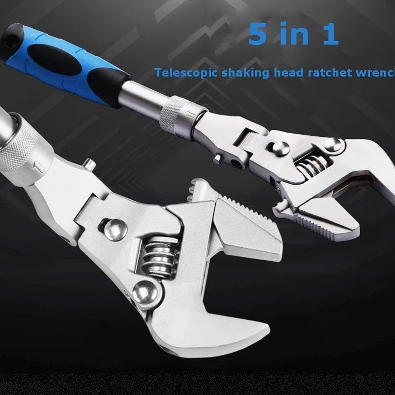 Multifunctional Retractable Ratchet Wrench