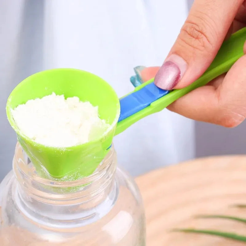 Portable Funnel Sliding Spoon