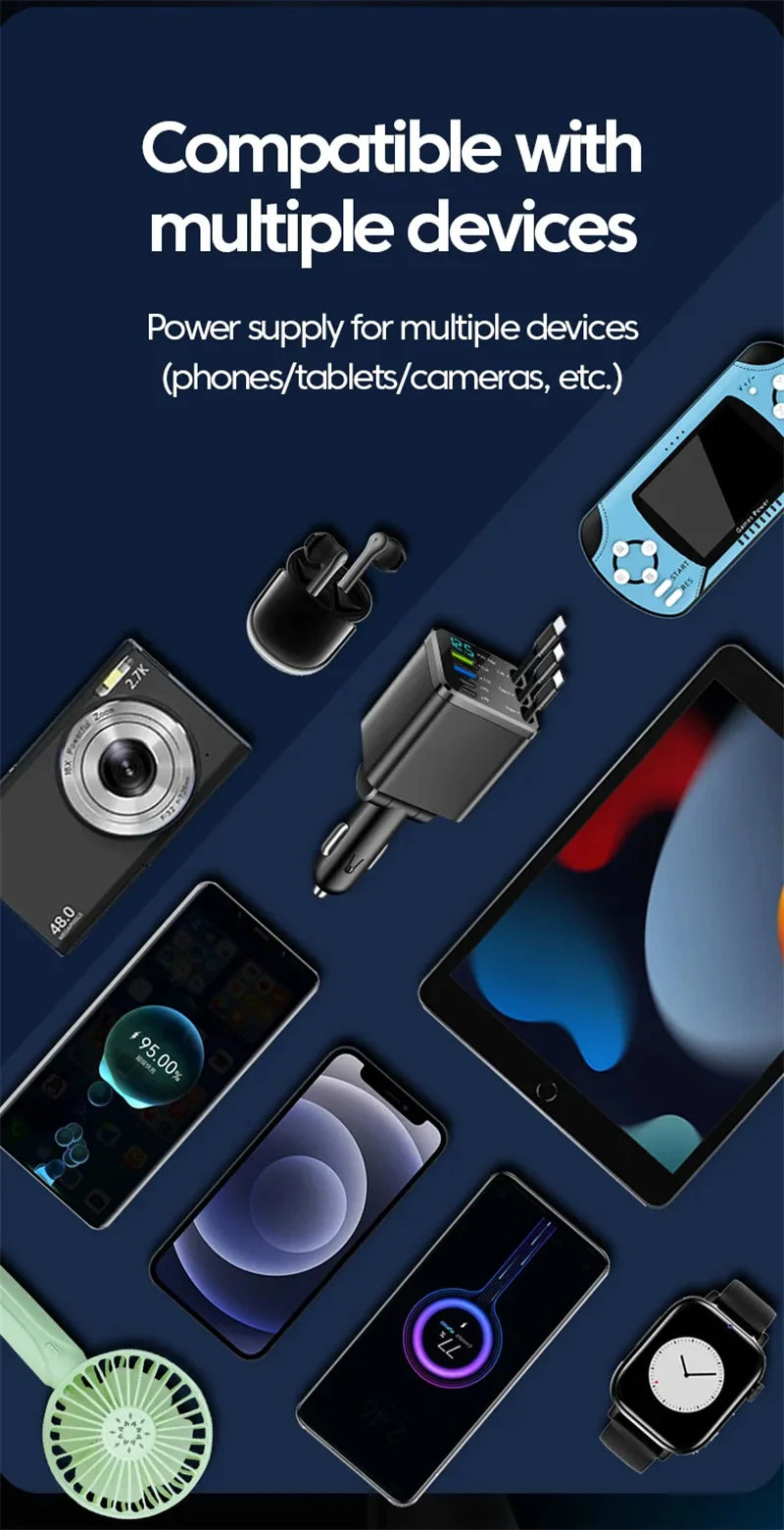 7-in-1 Car Fast Charging Adapter