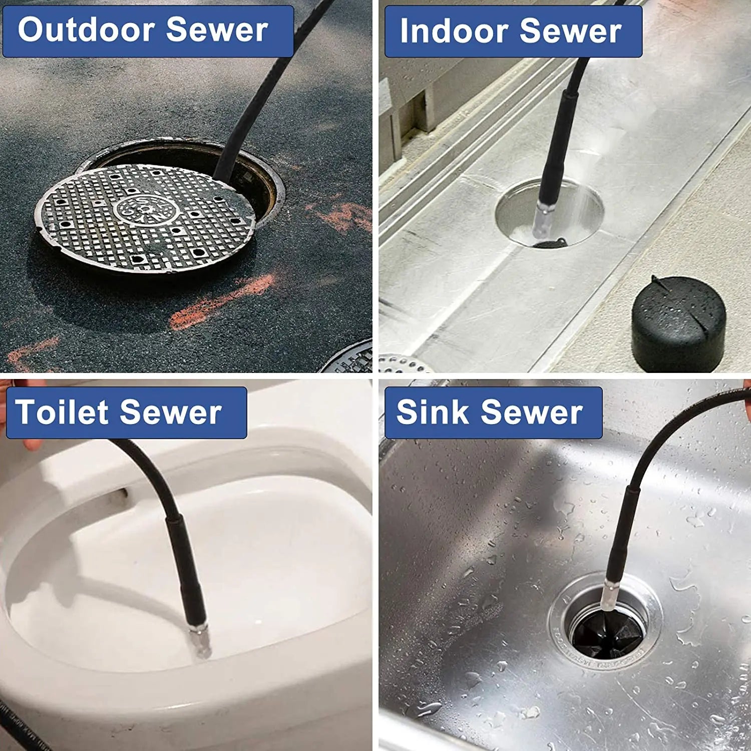 High Pressure Drainage Cleaning Kit