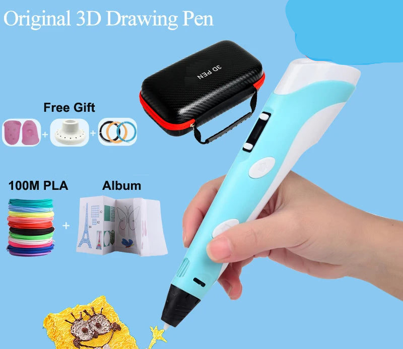 3D Drawing Printing Pen with LCD Screen