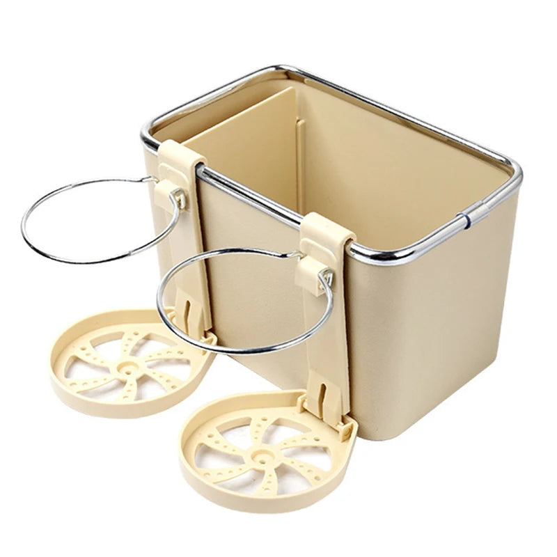 Car Armrest Storage Organizer with Cup Holder