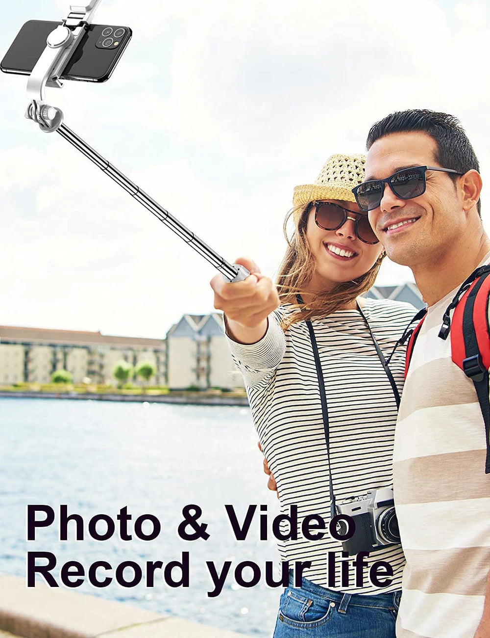 Bluetooth Selfie Stick Tripod with Fill Light