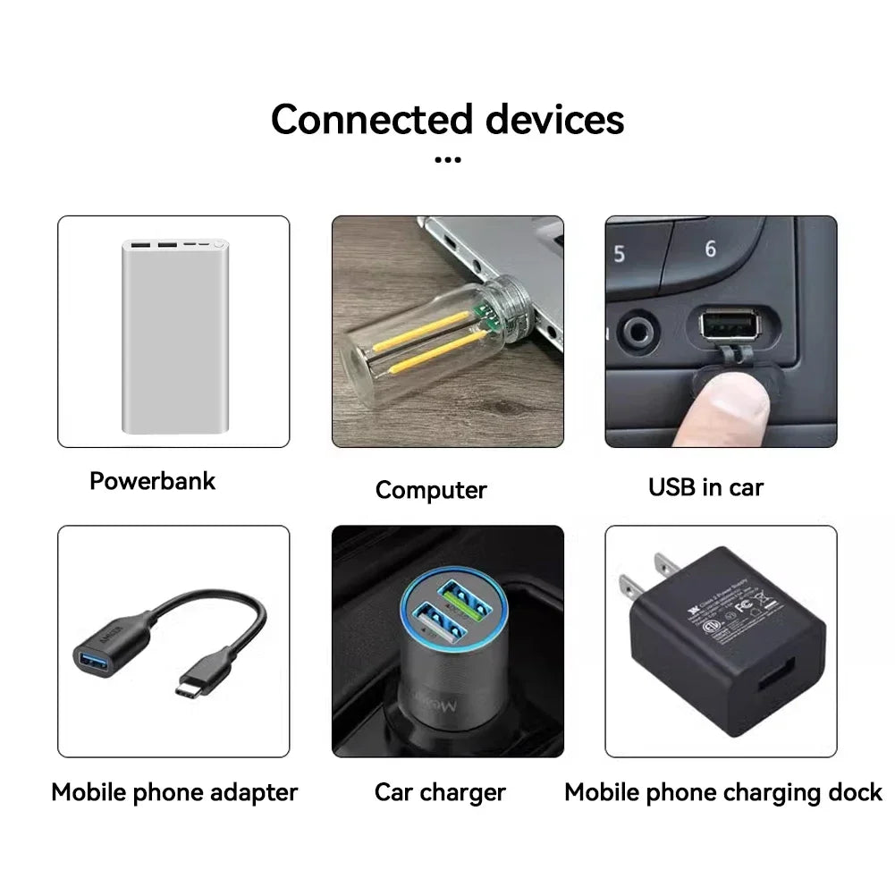 Touch Control Car USB LED Lamp