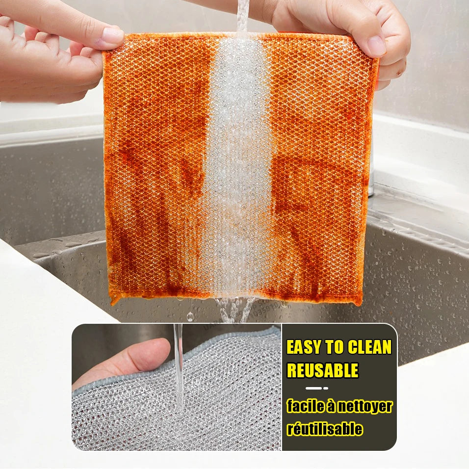 Microfiber Kitchen Dishwashing Cloth