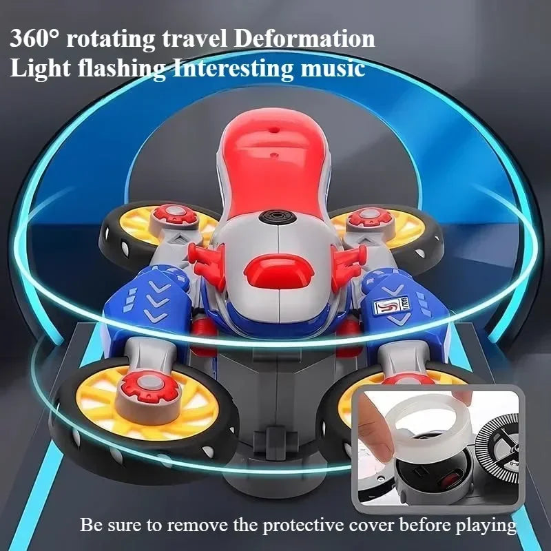 Deformation Spin Stunt Motorcycle Toy