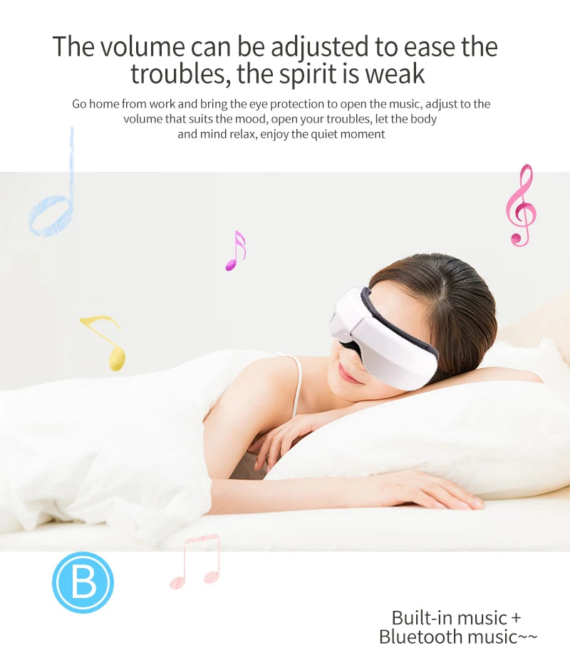 Bluetooth Music Hot Compress Eye Massager