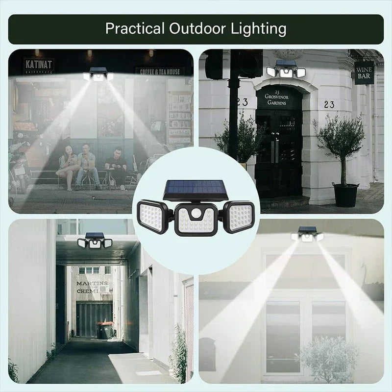 Solar Motion Sensor Outdoor Lamp