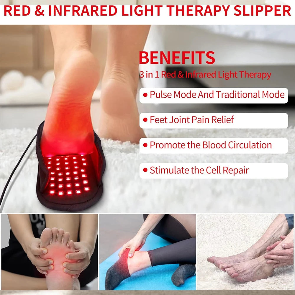 LED Infrared Light Therapy Slippers