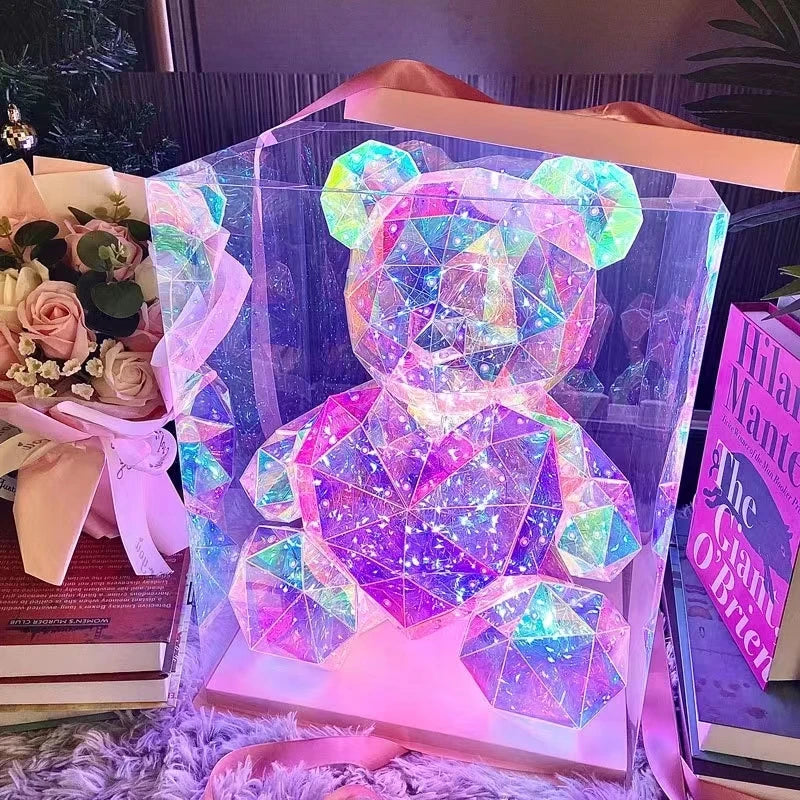 Colorful Glowing Teddy Bear