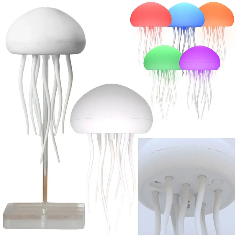 Voice Control Jellyfish LED Night Lamp