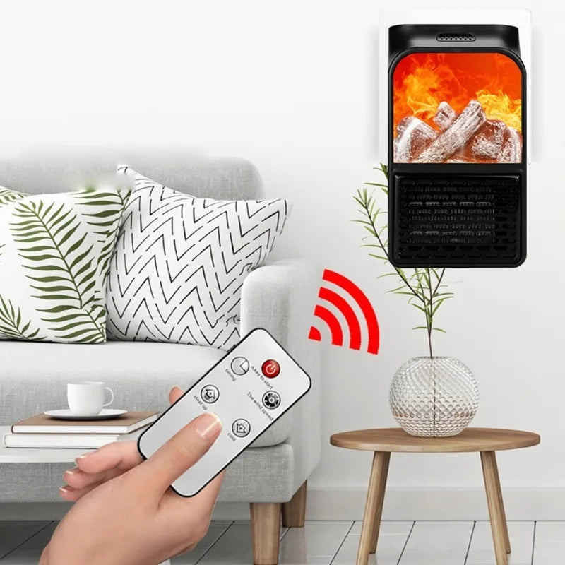 Mini Electric 3D Flame Fireplace Heater