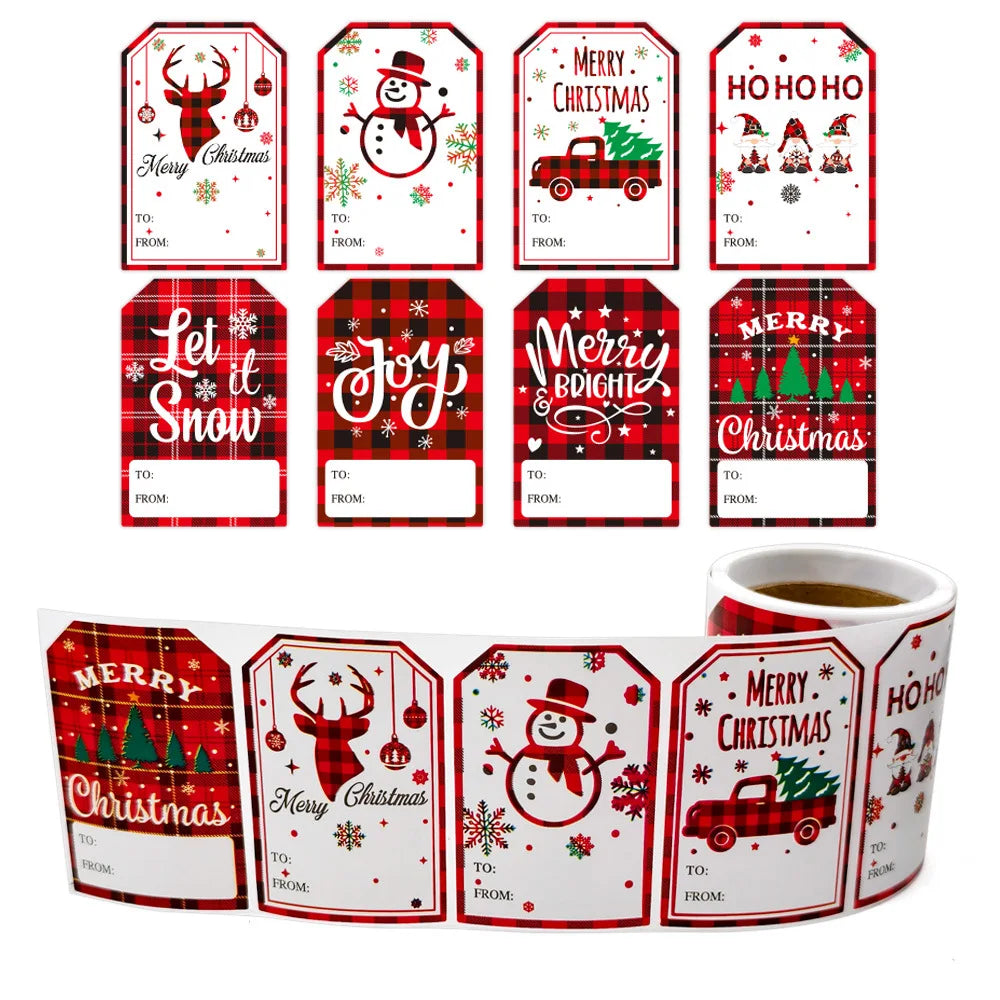 100Pcs Christmas Gifting Labels