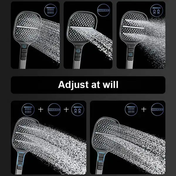 7 Modes Adjustable High-pressure Shower Head